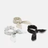 Pier OneBANDANA UNISEX 3 PACK - Scarf - Black/white/beige