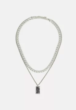 Pier One2 PACK - Halsband - Silver-coloured