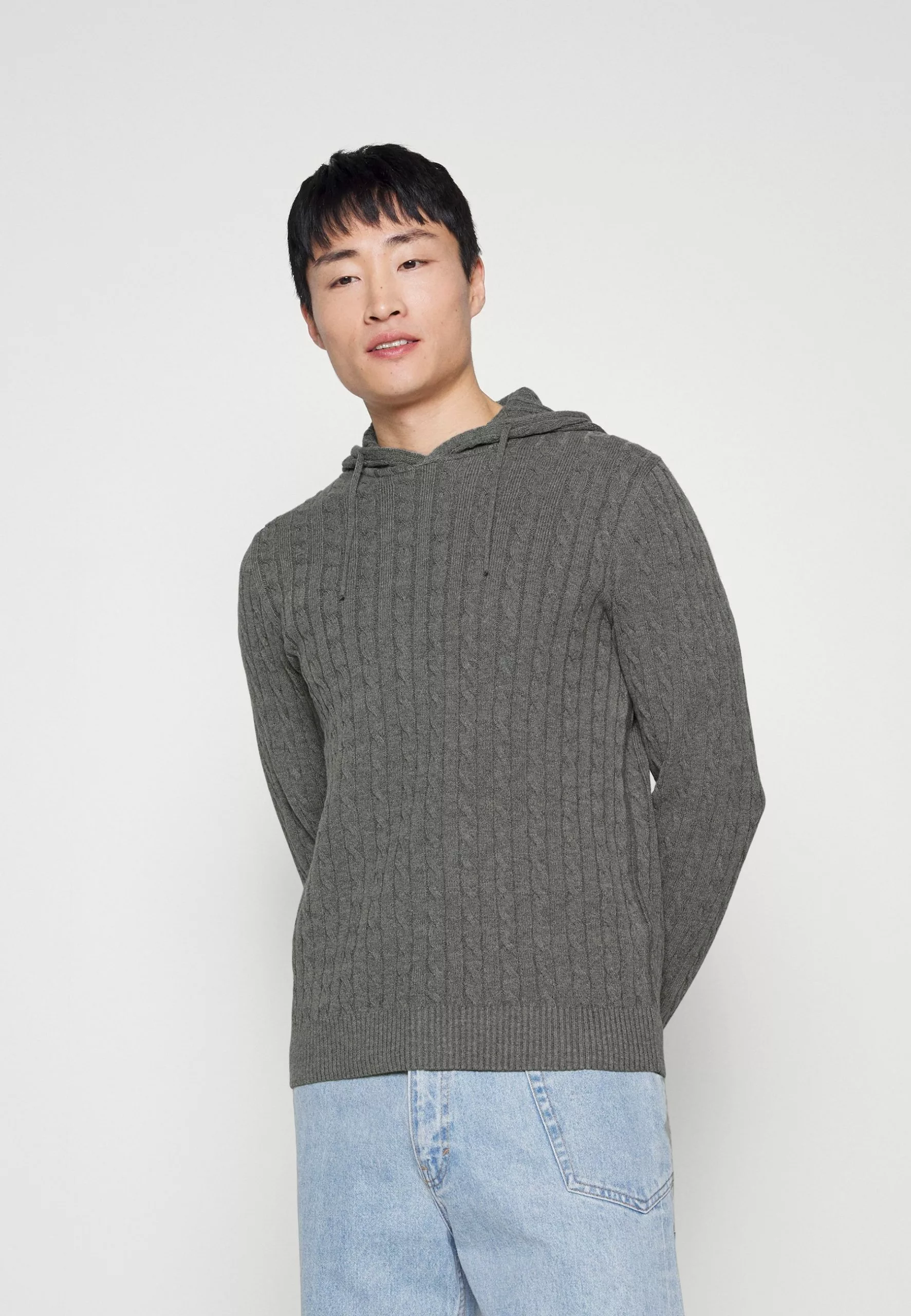 Pier OneStickad Tröja - Mottled Grey