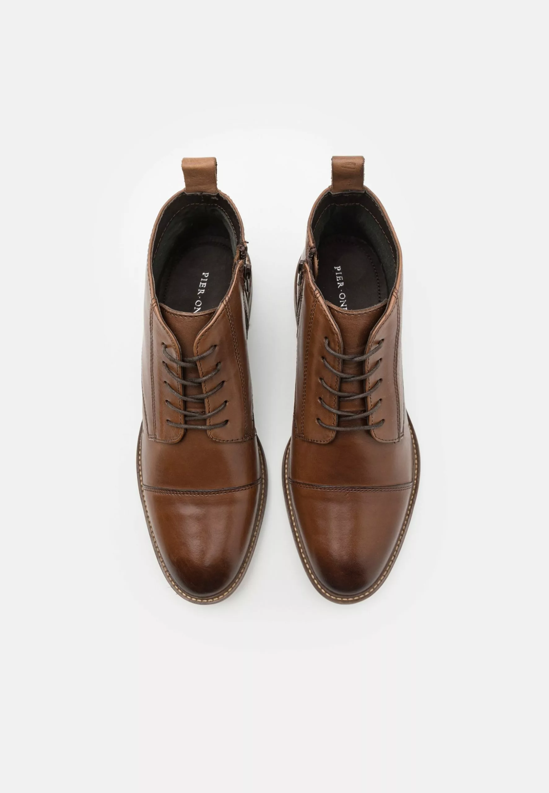 Pier OneLEATHER - Snörskor - Brown - Bild 4