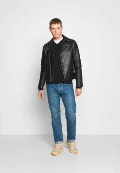 Pier One2PACK - Stickad Tröja - Black/bordeaux