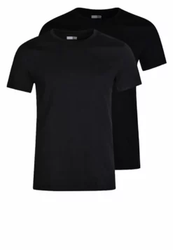 Pier One2 PACK - T-shirt - Bas - Black
