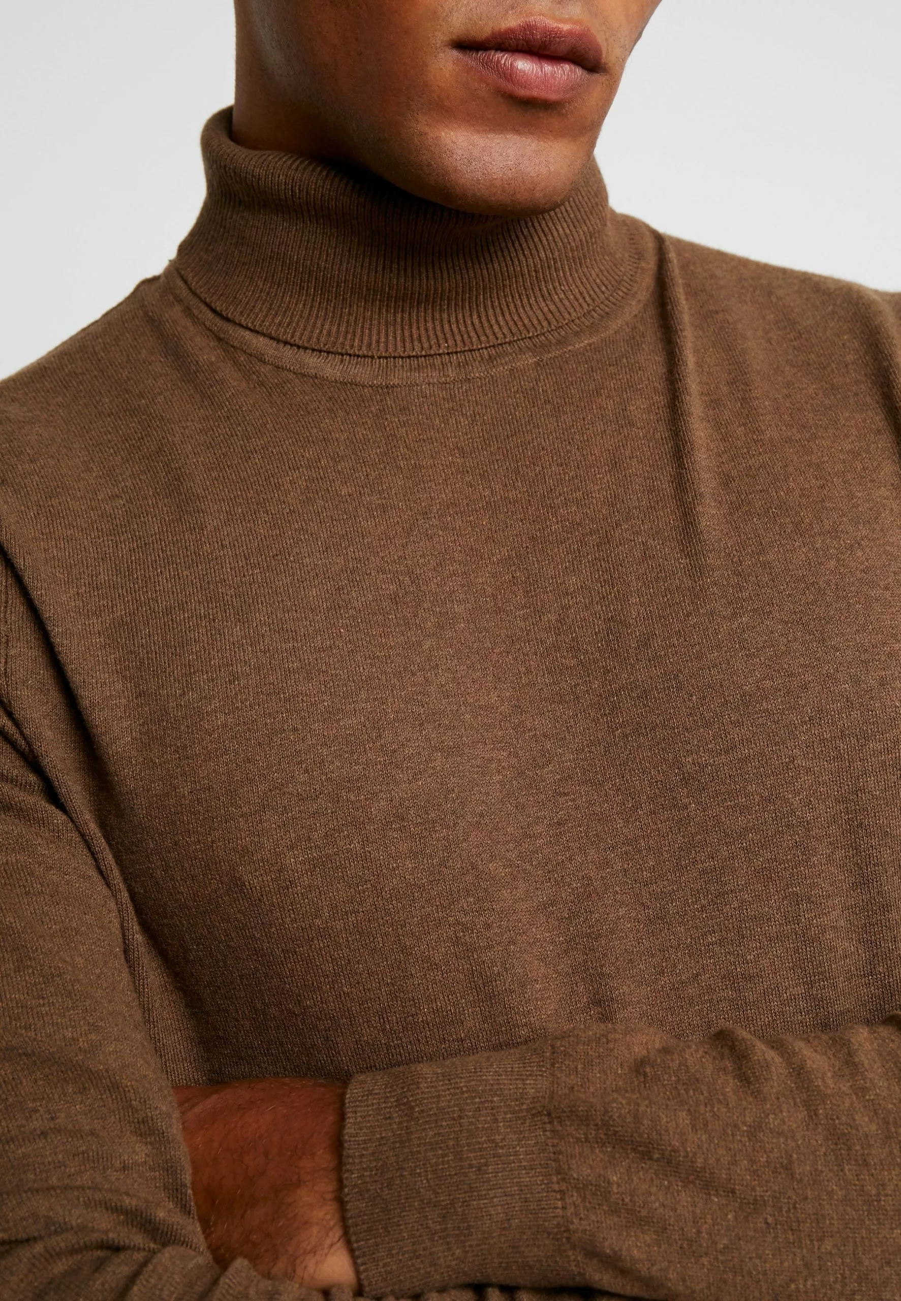 Pier OneStickad Tröja - Mottled Brown - Bild 6