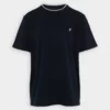 Pier OnePIQUE EMBRO DETAIL - T-shirt - Bas - Dark Blue