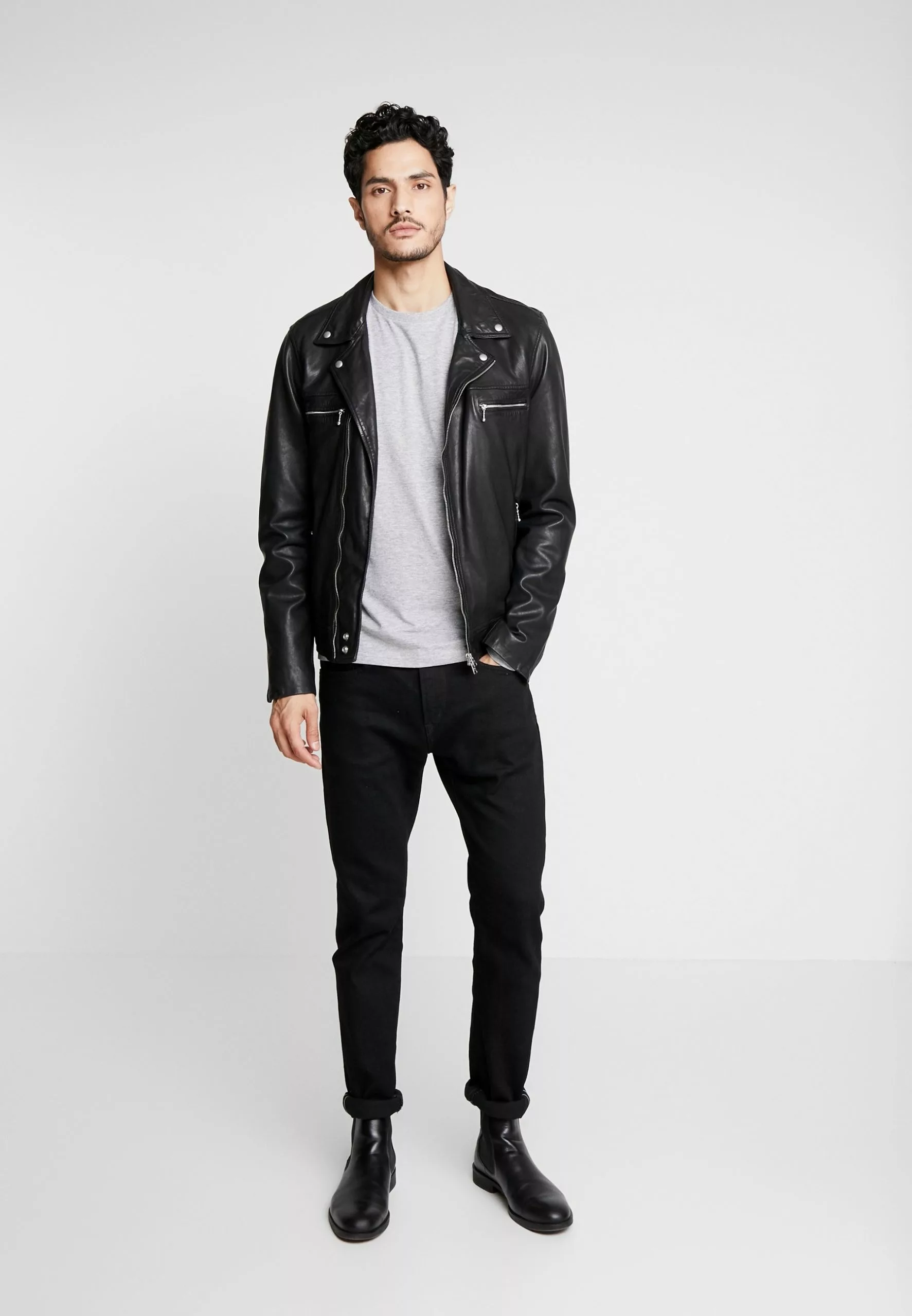 Pier OneLångärmad Tröja - Mottled Grey - Bild 2