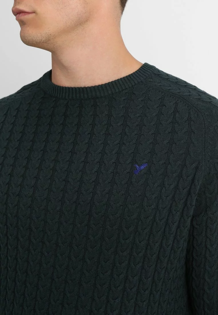 Pier OneStickad Tröja - Mottled Dark Green - Bild 5