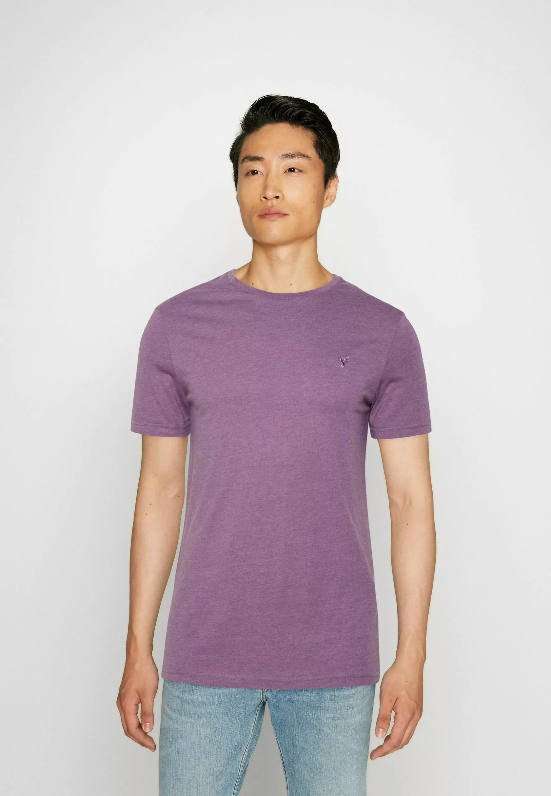 Pier One5 PACK - T-shirt - Bas - Mottled Blue/light Green/off-white - Bild 4