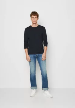 Pier One3 PACK - Långärmad Tröja - Red/dark Blue/mottled Light Grey