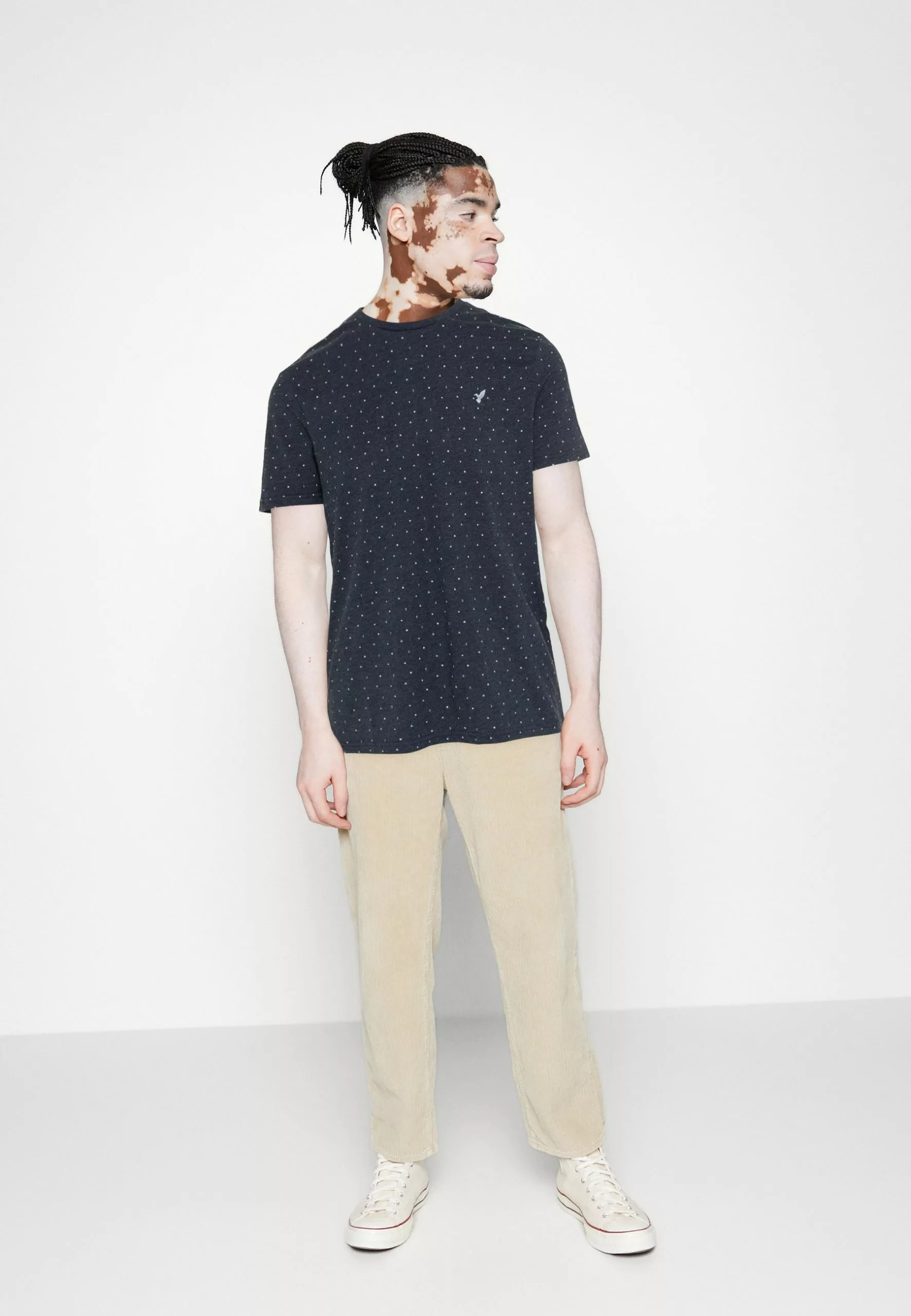 Pier One5 PACK - T-shirt - Bas - Dark Blue/white/red