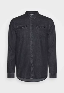 Pier OneDENIM - Skjorta - Black