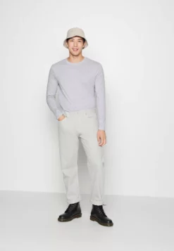 Pier One5 PACK - Långärmad Tröja - Light Grey/white/black