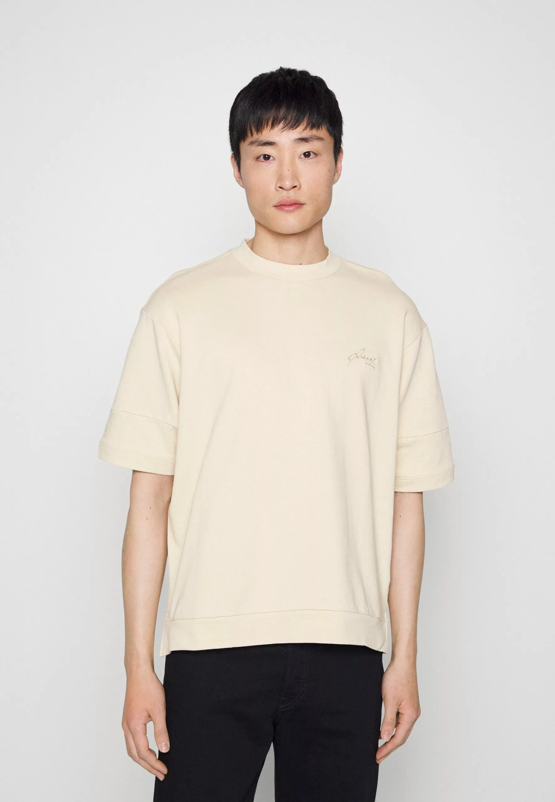 Pier OneSHORT SLEEVE SWEATSHIRT - T-shirt - Bas - Tan