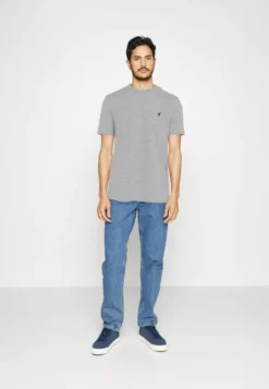 Pier One3 PACK - T-shirt - Bas - Mottled Light Grey/pink/black