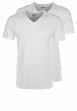 Pier One2 PACK - T-shirt - Bas - White
