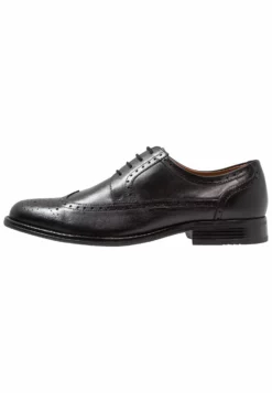 Pier OneLEATHER - Eleganta Snörskor - Black