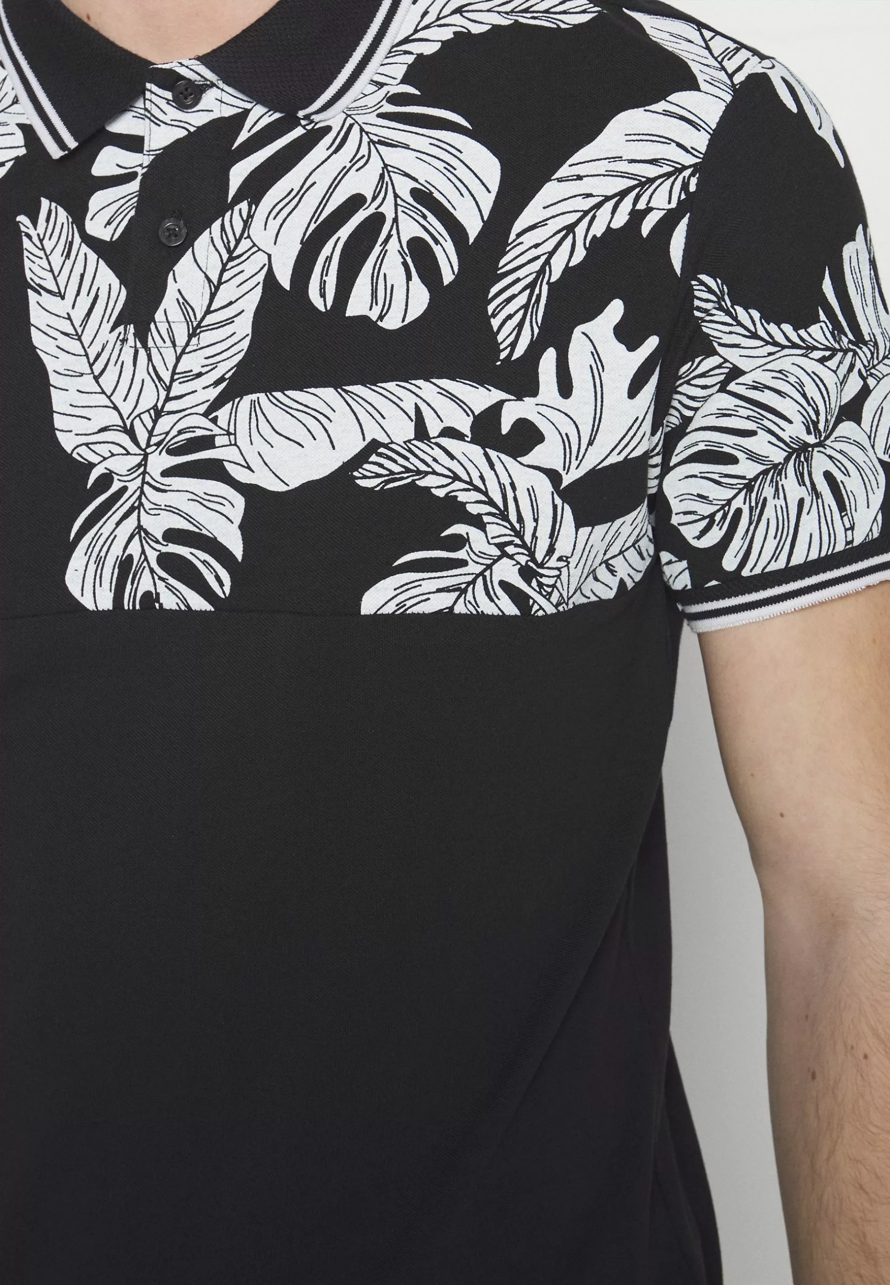 Pier OneYOKE MONO - Piké - Black/white - Bild 5