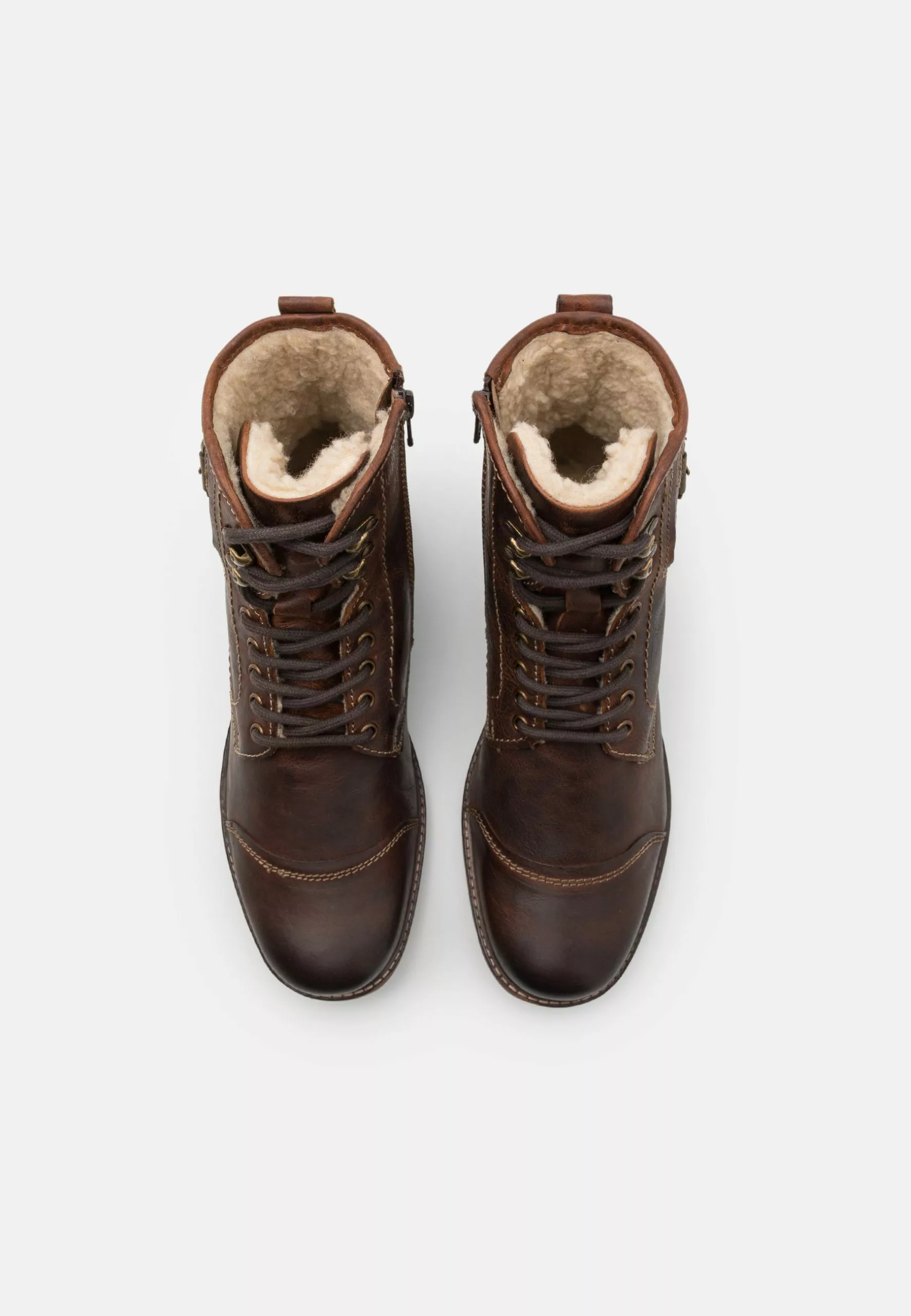 Pier OneLEATHER - Snörstövletter - Brown - Bild 4