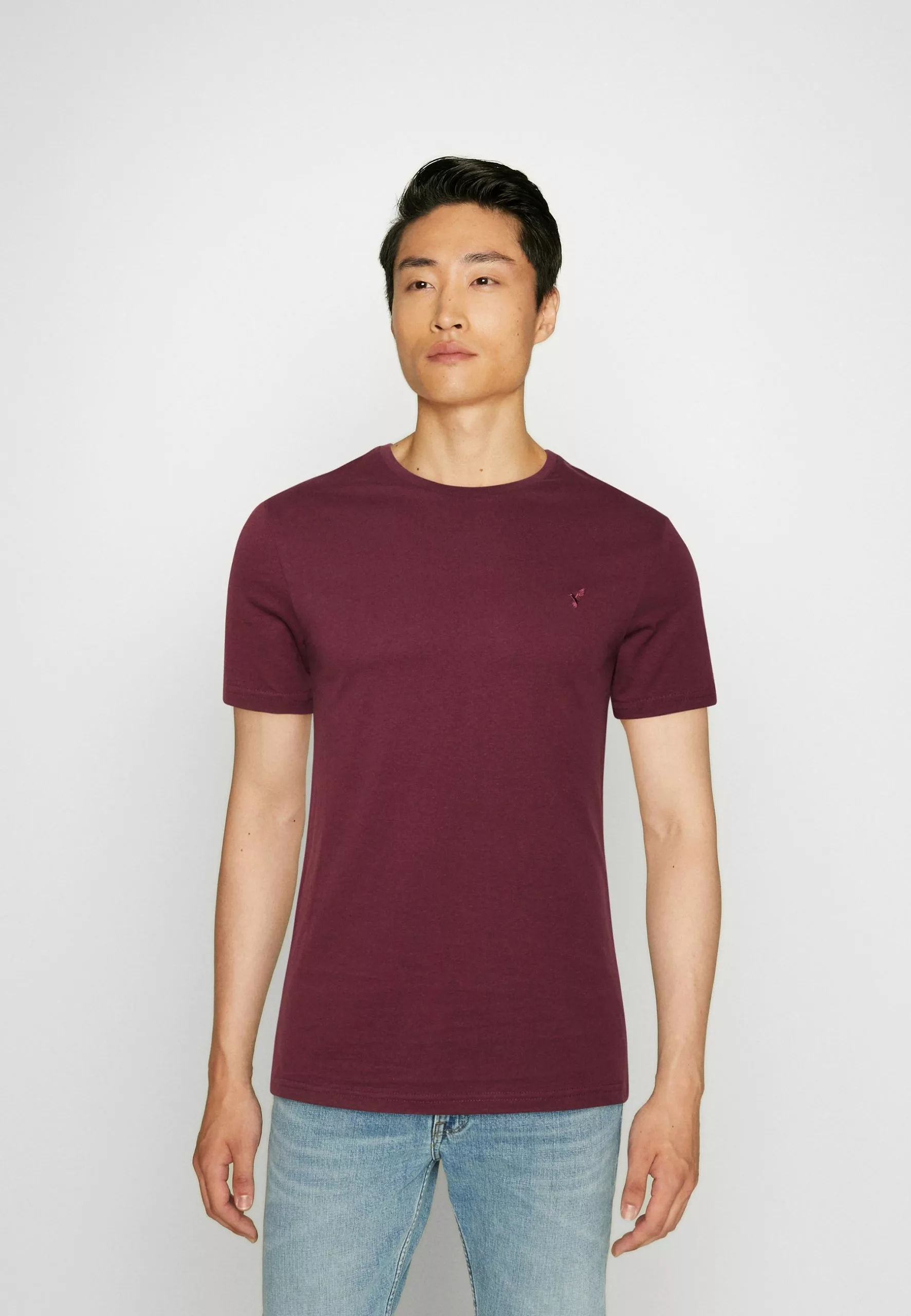 Pier One5 PACK - T-shirt - Bas - Mottled Blue/light Green/off-white - Bild 5