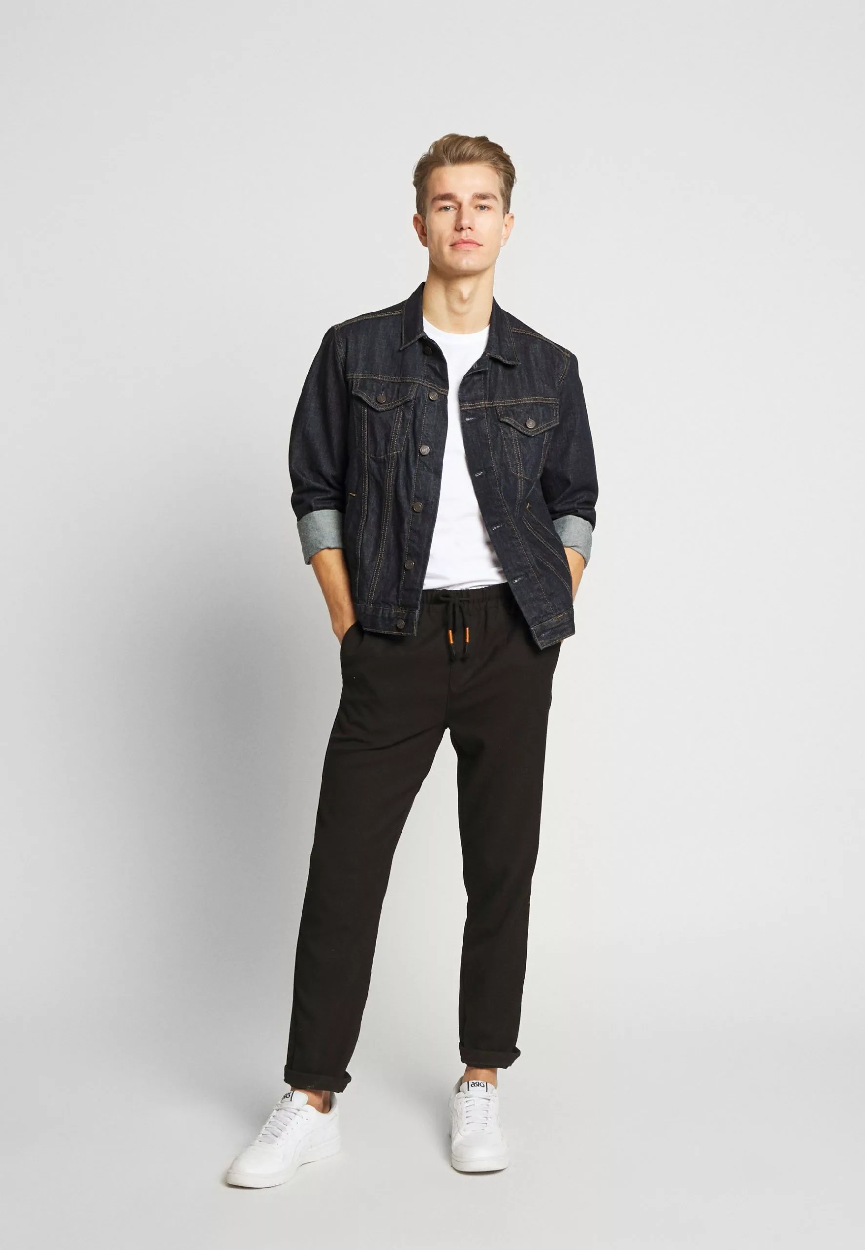 Pier One3 PACK - T-shirt - Bas - Grey/white/black