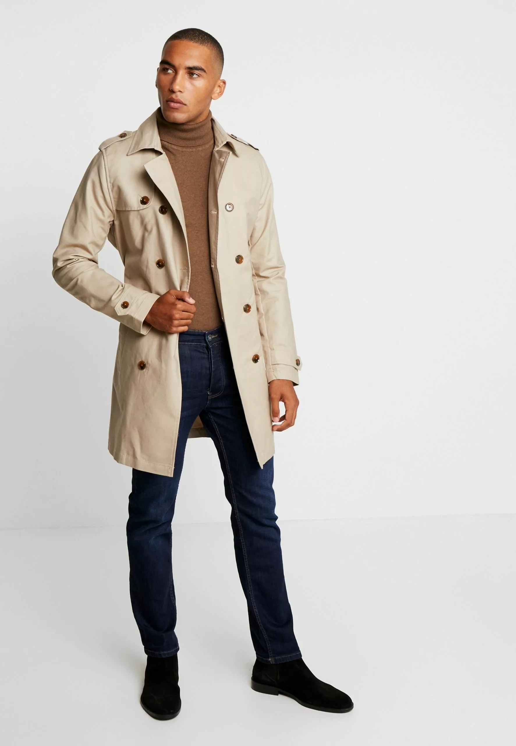 Pier OneStickad Tröja - Mottled Brown - Bild 2