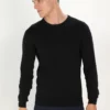 Pier OneBASIC CREWNECK - Stickad Tröja - Black