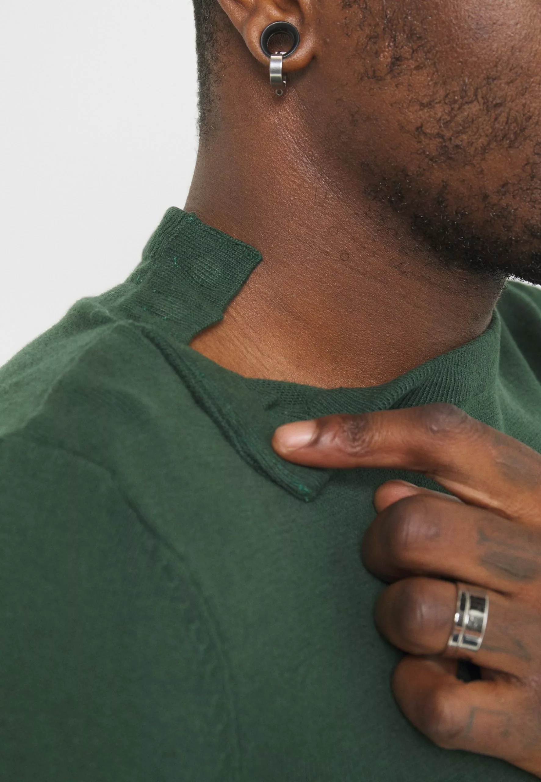 Pier OneStickad Tröja - Dark Green - Bild 8