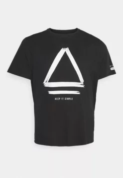 Pier OnePLUS SIZE - T-shirt Med Print - Black
