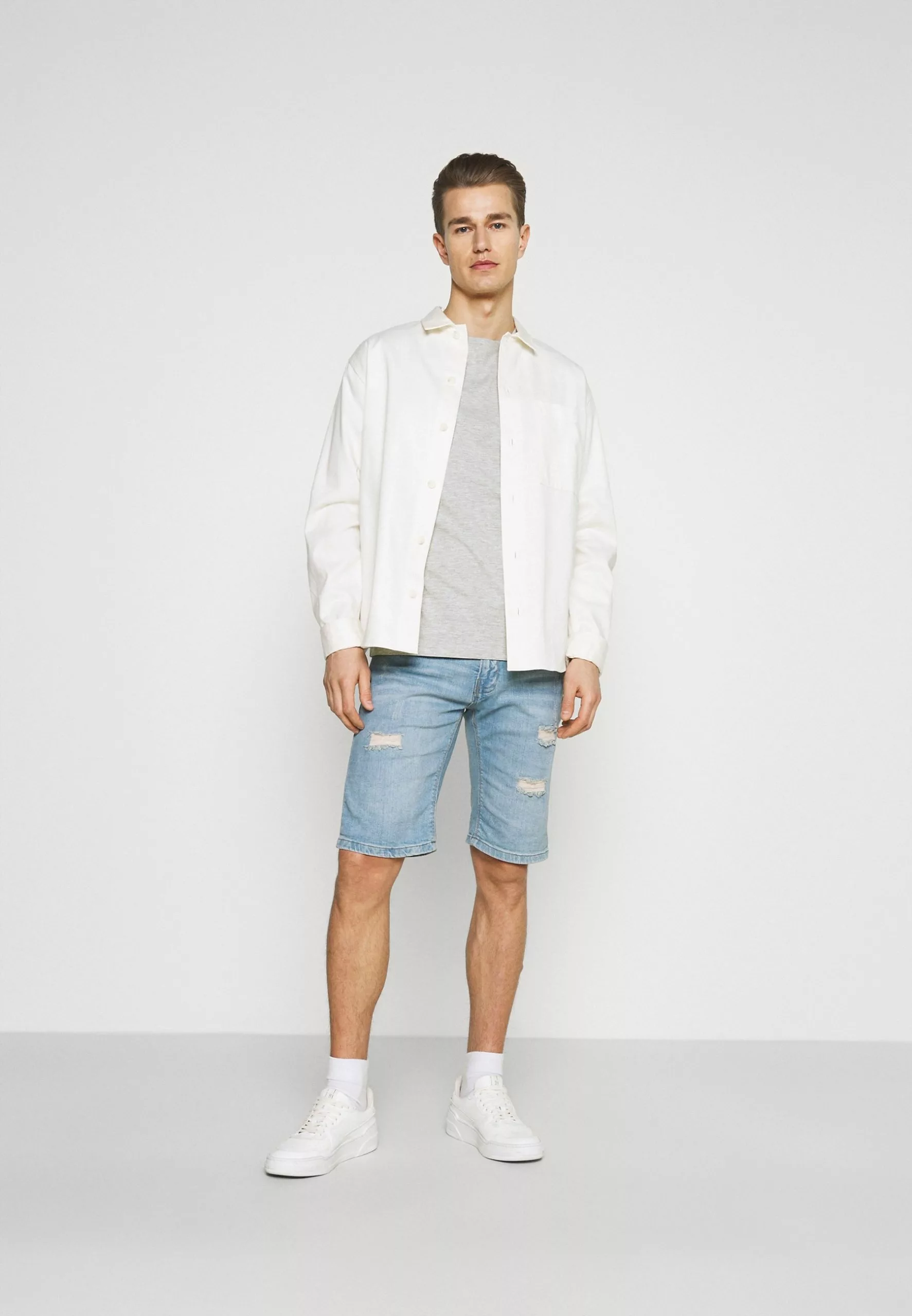 Pier One3 PACK - T-shirt - Bas - Black/grey/bordeaux