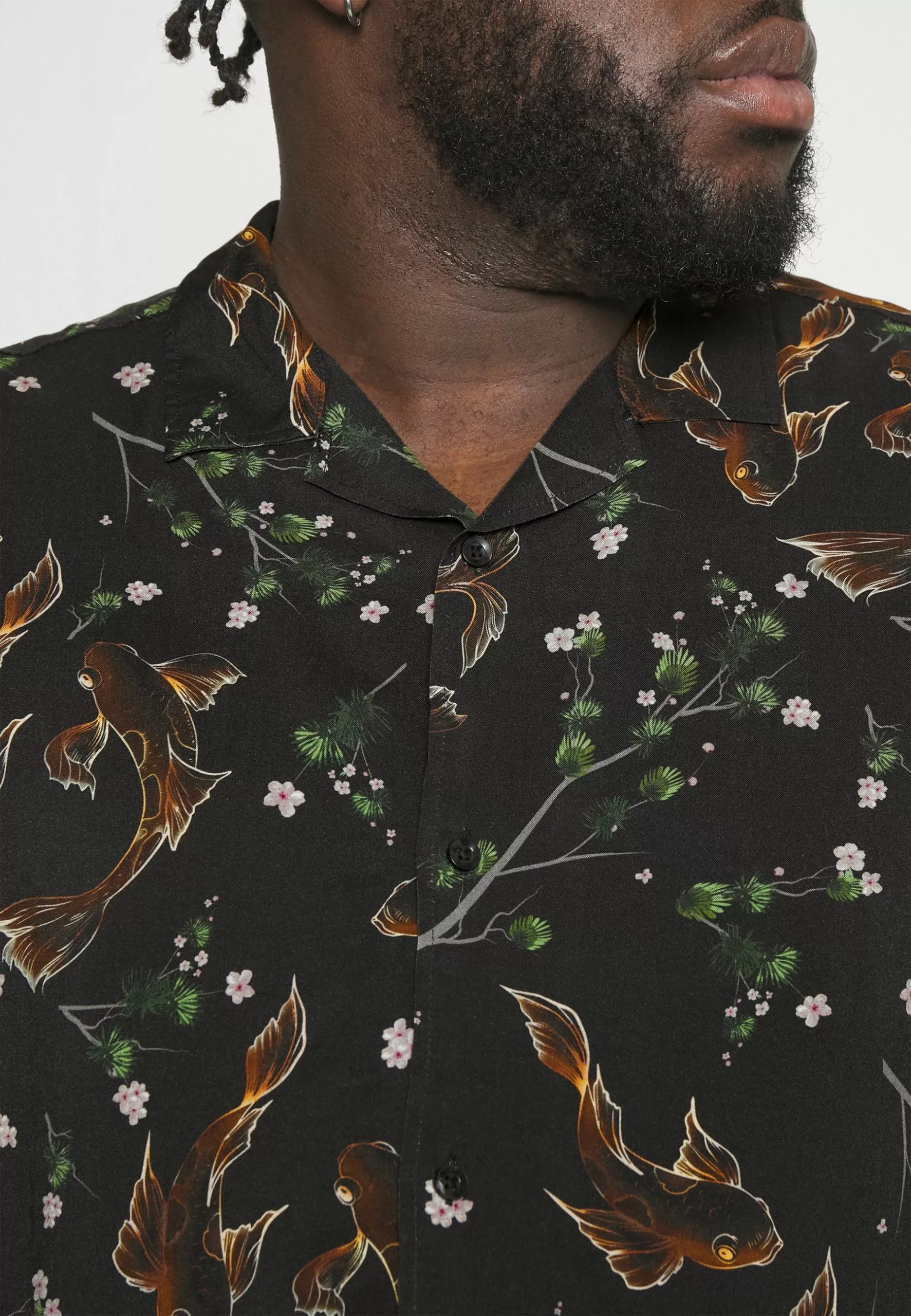 Pier OneASIAN PRINT RESORT - Skjorta - Black - Bild 6