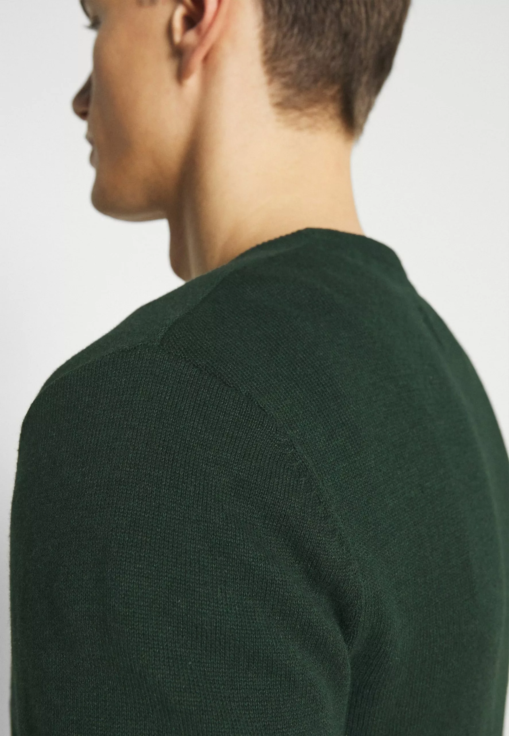 Pier OneBASIC CREWNECK - Stickad Tröja - Mottled Dark Green - Bild 5