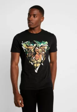 Pier OneT-shirt Med Print - Black