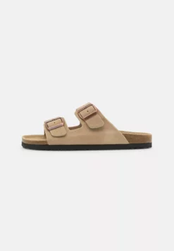 Pier OneLEATHER UNISEX - Tofflor & Inneskor - Beige