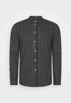 Pier OneFLANNEL STRIPES - Skjorta - Dark Grey