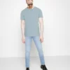 Pier OneT-shirt - Bas - Light Blue/yellow/mint