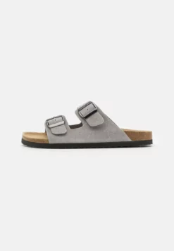 Pier OneLEATHER UNISEX - Tofflor & Inneskor - Grey