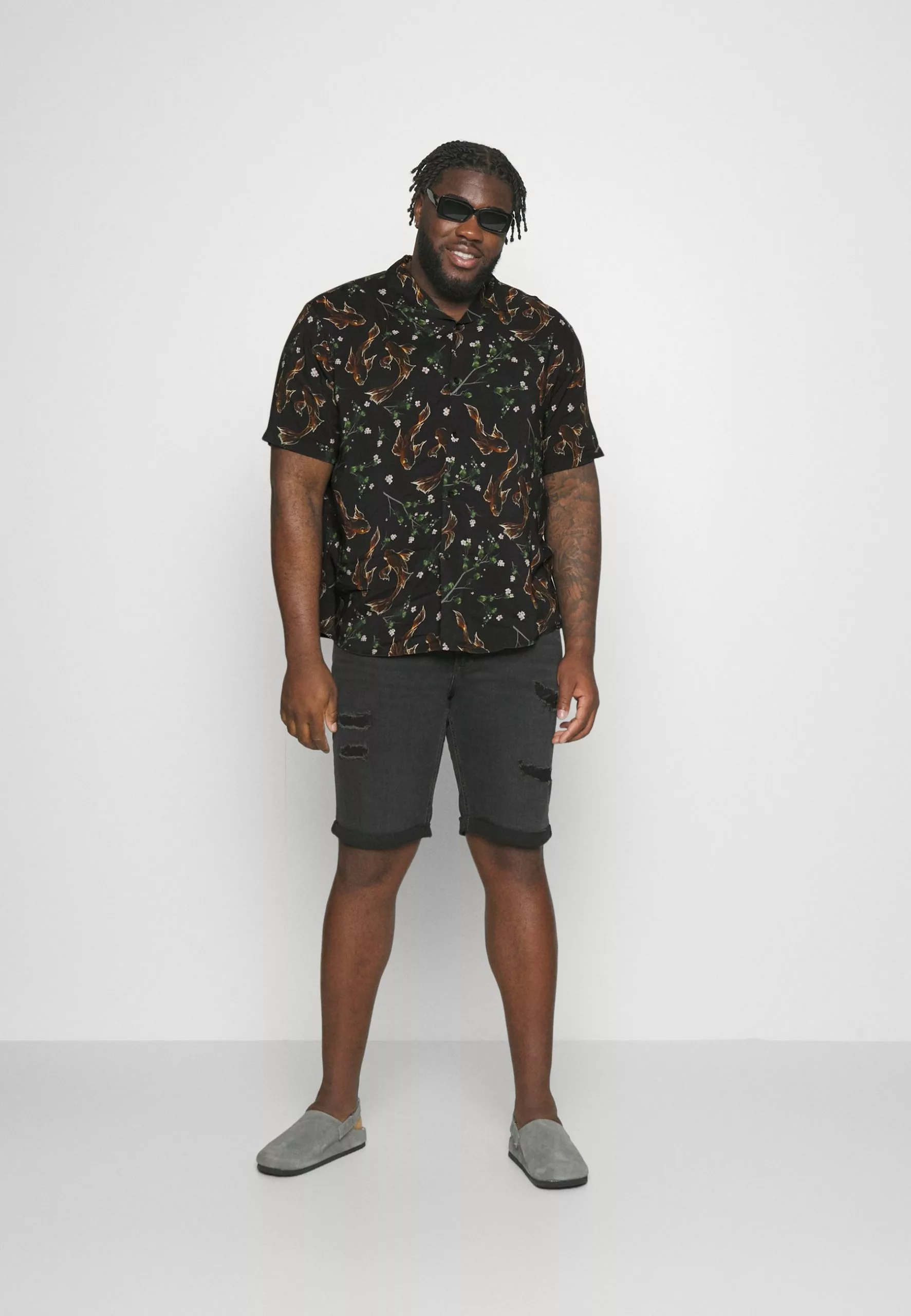 Pier OneASIAN PRINT RESORT - Skjorta - Black - Bild 2