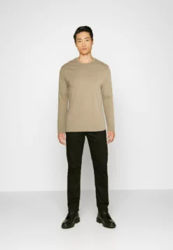 Pier One5 PACK - Långärmad Tröja - Tan/light Blue/white