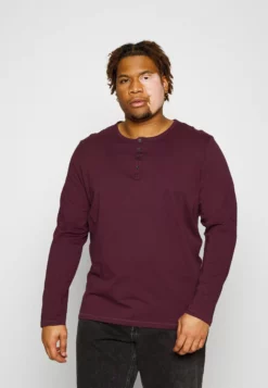 Pier One2 PACK - Långärmad Tröja - Dark Grey/red