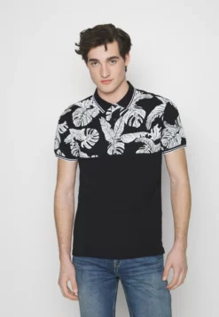 Pier OneYOKE MONO - Piké - Black/white