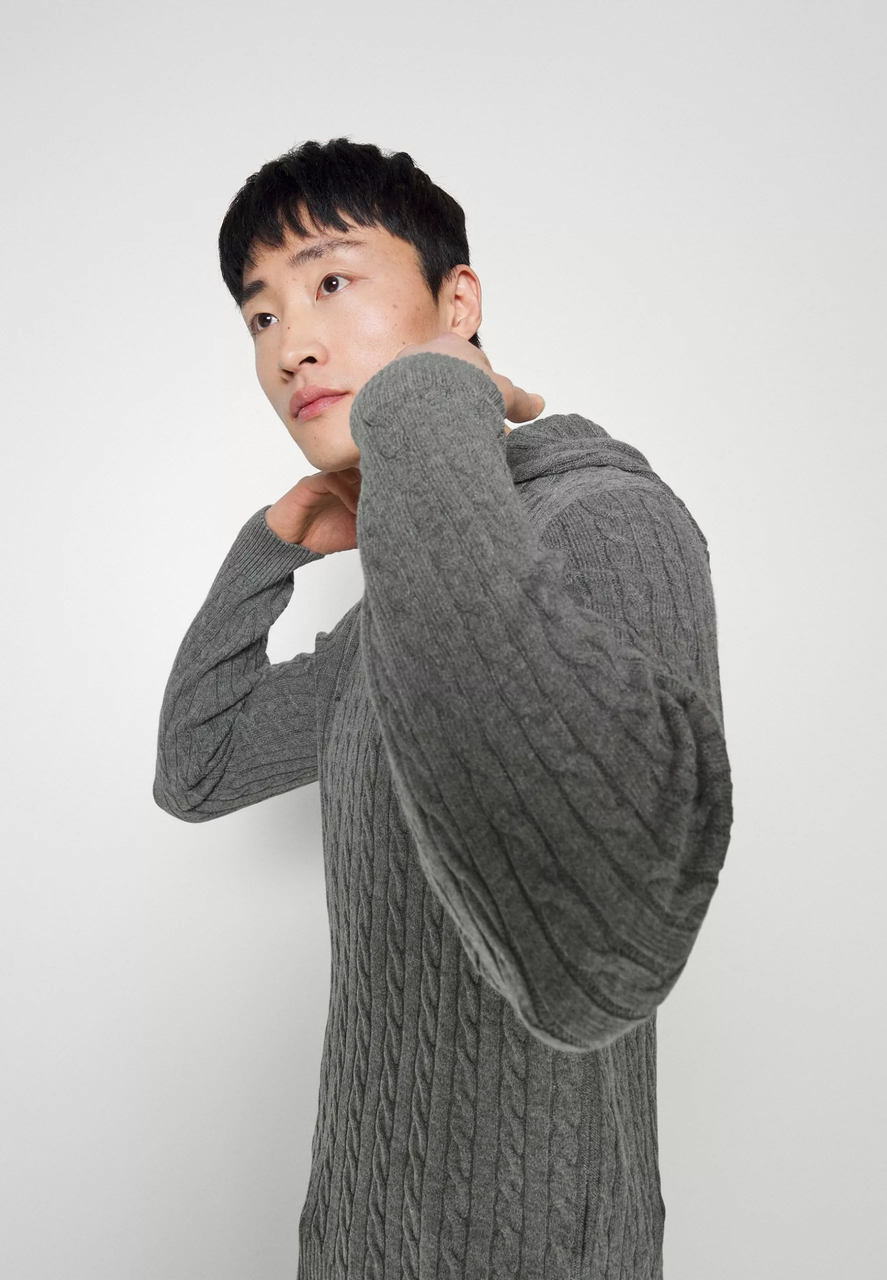 Pier OneStickad Tröja - Mottled Grey - Bild 6