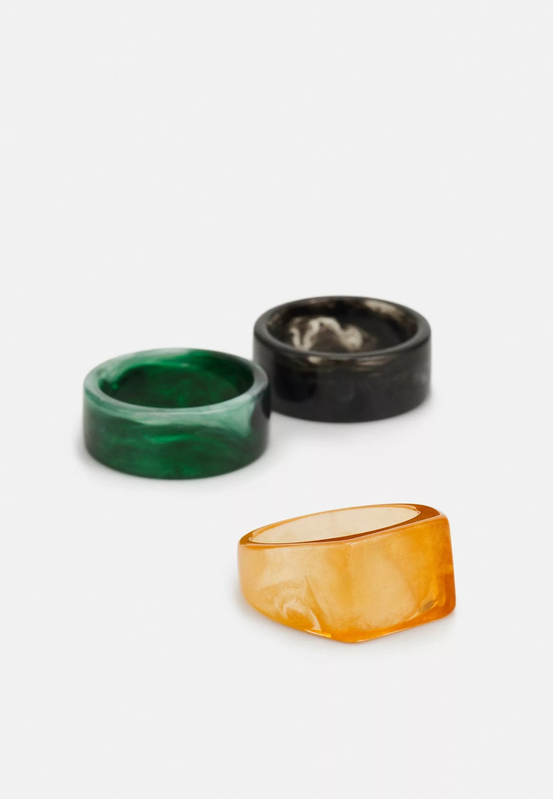 Pier One3 PACK - Ringar - Black/green/orange - Bild 3