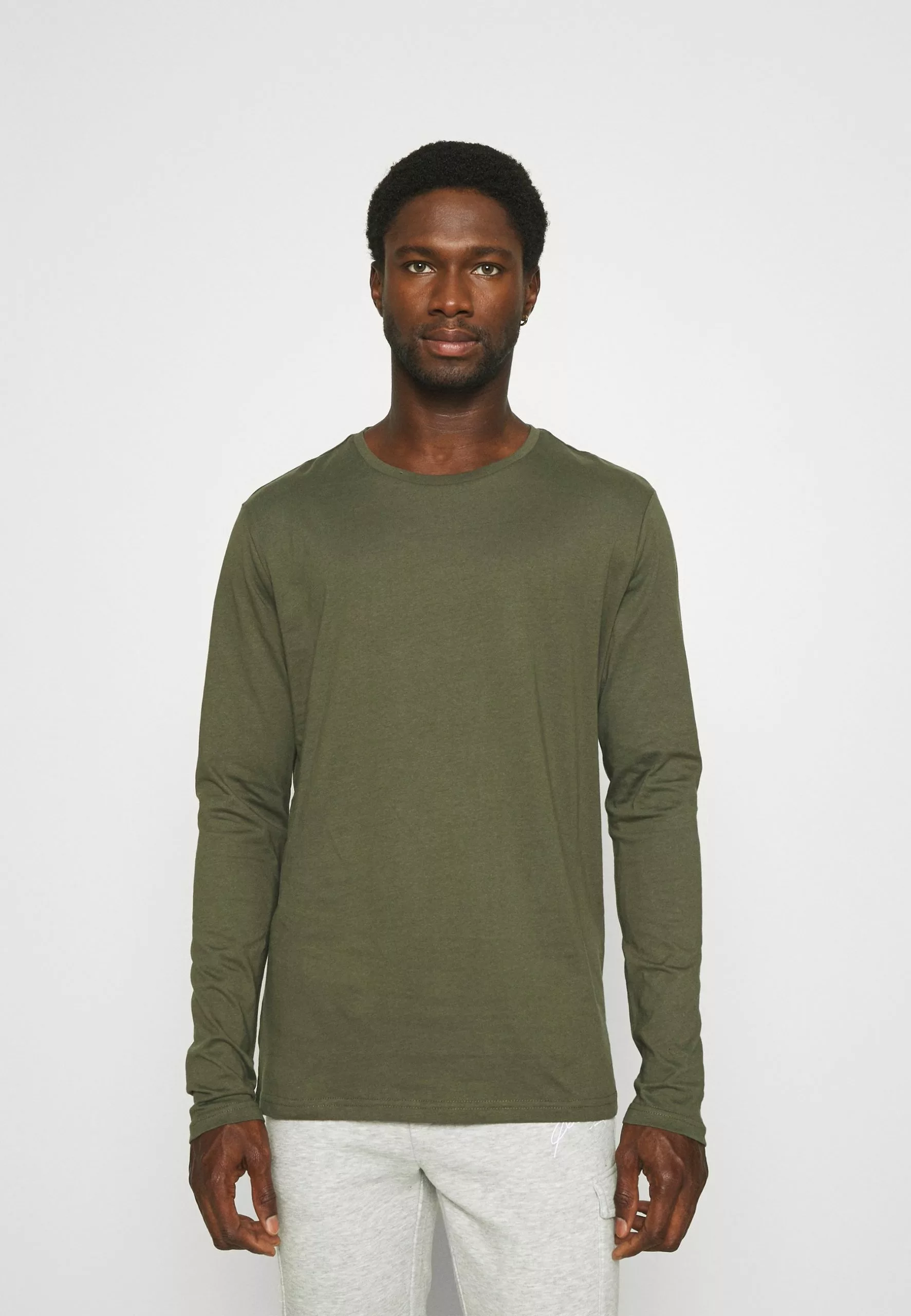 Pier One2 PACK - Långärmad Tröja - Olive/dark Blue - Bild 4