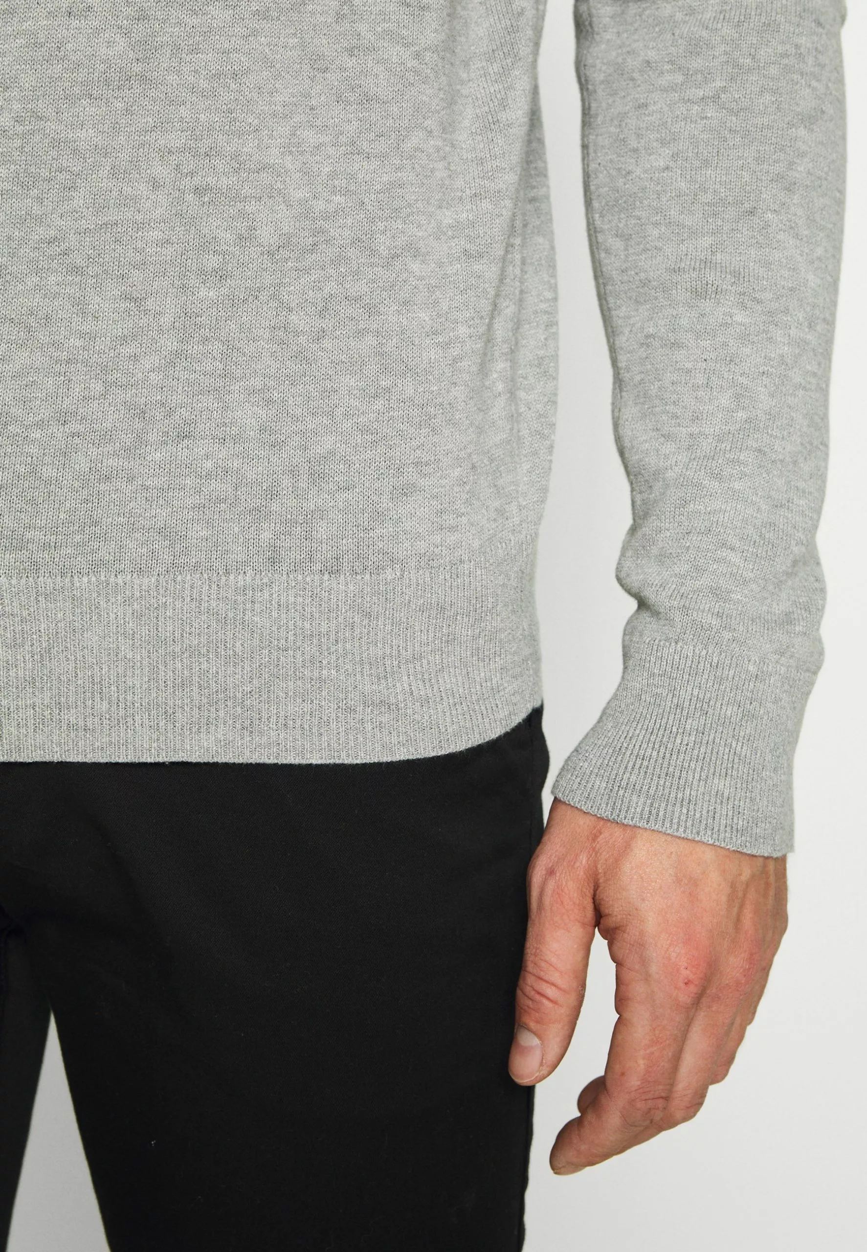 Pier OneStickad Tröja - Mottled Light Grey - Bild 6